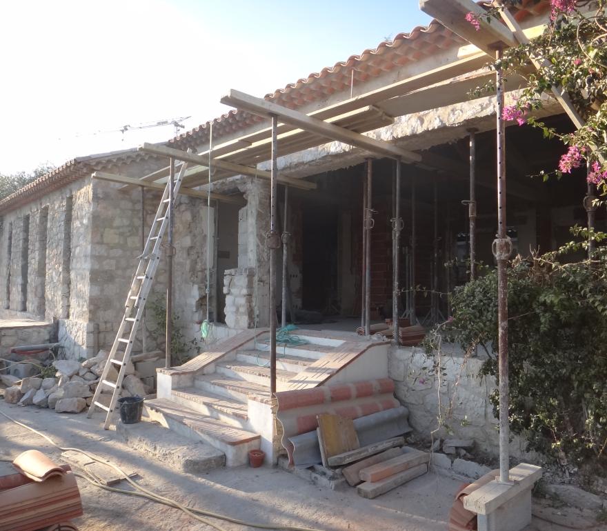 20 22 Faade Villa Pendant Travaux
