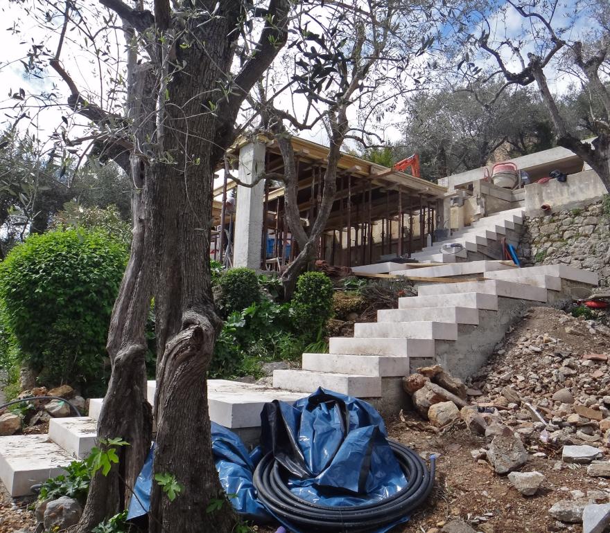 21 Escalier Jardin Pendant Travaux